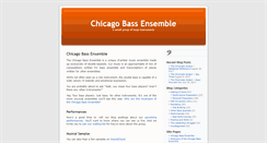Desktop Screenshot of chicagobassensemble.com